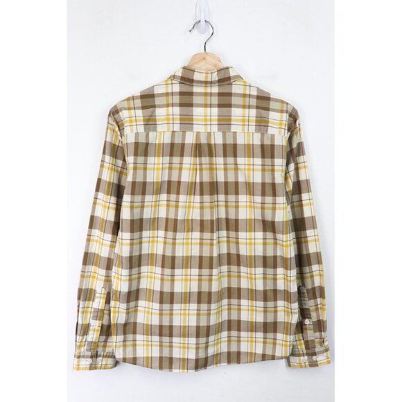 Patagonia Long-Sleeved Fezzman Shirt Plaid Button Down Wildlands El Cap Khaki XS - Picture 2 of 5